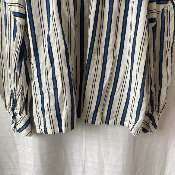 Ba&sh Women’s Striped blouses Cotton Blue White Lady 1 - Picture 12 of 15